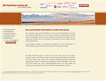 Tablet Screenshot of biorhythmus-online.de